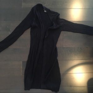 Banana republic silk cardigan in a long length